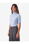 Soft Textured Short Sleeve Turtleneck Knitwear Sweater - 2