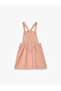 Polka Dot Cotton Square Neck Strappy Velvet Dress - 6