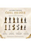 Luxury metal chess set with roman army figures, chrome plated, blue marble pattern, 20 cm premium set - 6