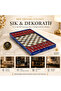 Luxury Metal Chess Set Chrome Plated Roman Army Figure & Amber Marble Patterned Board 20 Cm. - 5