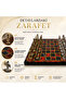 Luxury Metal Chess Set Chrome Plated Roman Army Figure & Flame Red Marble Patterned Board 20 Cm. - 3