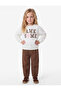 Printed Crew Neck Short Sleeve Embroidered Sweatshirt