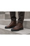 Men's Leather Ankle Boots Men's Leather Cold-Resistant Winter Orthopedic Boots with Fur Inside - 5