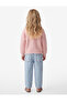 Applique Rose Detailed Long Sleeve Crew Neck Buttoned Knitwear Cardigan - 3