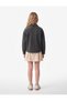 Cotton Long Sleeve Oversized Velvet Shirt - 2