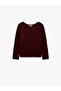 Wool Blend Crew Neck Long Sleeve Sequined Knit Sweater - 4