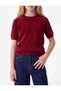 Short Sleeve Crew Neck Basic Knitwear Sweater - 4