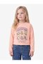 Crew Neck Teddy Bear Printed Cotton Long Sleeve T-Shirt - 2