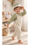 Striped Safari Hat 3-Piece Men's Salopet Set - 2