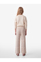 Wide Leg Knitwear Trousers with Elastic Waist - 3