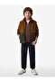 Mock Neck Sleeveless Fleece Vest with Zipper Pocket Detail