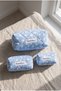 Blue Starry Makeup Bag Organizer Suitcase Organizer - 3