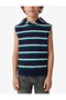 Three Thread Printed Oversize Hooded Sleeveless Sweatshirt - 2