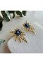 Confetti Earrings (Navy Blue) - 2