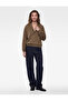 Modal Fabric Regular Fit V-Neck Long Sleeve Sweatshirt