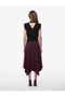 Viscose Blended Buttoned Sleeveless High Neck Knitwear Padded Blouse - 3