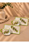 Leaf-Patterned Handmade Ceramic, Presentation Coffee Cup Set - 2