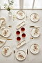 Gold Lux Ceramic Wishing Tree 14 Piece Breakfast Set, Set - 6