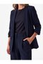 Crepe Fabric Shawl Collar 3/4 Sleeve Blazer Jacket - 5