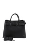 Women's Black Long Strap Hand and Shoulder Bag
