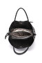 Women's Black Long Strap Hand and Shoulder Bag - 6