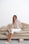 Women's Beige Lace Detailed Knitwear Blouse - 8