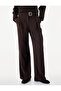 Comfortable Fit High Waist Crepe Fabric Wide Leg Pants with Belt - 2
