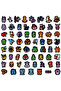 60PCS 60Pcs Neon Pokemon Graffiti Stickers Anime Decorative Laptop Skateboard Phone Waterproof Cool - 6