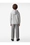 Printed Detailed Cotton Pocketed Three-Thread Ribbed Hooded Zippered Sweatshirt - 4