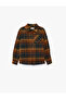 Wool Blend Long Sleeve Plaid Lumberjack Shirt with Pockets - 4