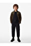 Zippered Long Sleeve High Collar Fleece Sweatshirt with Pockets