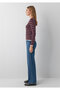 Long Sleeve Striped T-Shirt Fitted / Bodycon Cut 1620174-87982 - 5