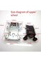 lower and top Old Wardrobe Sliding Door Pulley Wheel Runner Closet Wardrobe Moving Door Bottom Pulle - 2