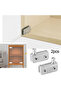 40x20x10mm 2Pcs Glass Pivot Hinge Rotation Axis Stainless Steel Wine Cabinet Door Rotating Hinges Cl - 3