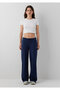 Patch Logo Embroidered Navy Blue Sweatpants 1011244-82318 - 2