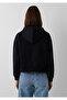 Logo Sweatshirt with Zipper Black - 6
