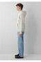 Logo Printed Hooded Beige Sweatshirt 0S10646-70144 - 4