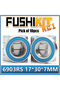 FUSHI 6903RS Bearings Blue Sealed 17x30x7 mm , ABEC-3 6903 2RS Shaft Ball Bearing Parts For Hobby RC