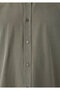 Tencel ™ ) Lyocell Blended Khaki Shirt Regular Fit / Normal Cut 0220415-71818 - 7