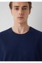 Navy Blue Basic T-Shirt Slim Fit / Narrow Cut 065574-70497 - 6