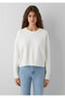 Ecru Basic Sweater Loose Fit / Relaxed Fit 1710933-80194 - 4