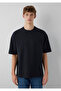 Anthracite Basic T-Shirt Oversize / Wide Cut 0613504-80022 - 3