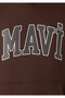 Logo Printed Hooded Brown Sweatshirt 067149-88062 - 7