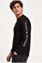 Long Sleeve Embroidered Logo Slim Long Sleeve Logo T-Shirt - 3