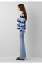 Navy Blue Jacquard Sweater Regular Fit / Normal Cut 1710974-91041 - 5