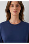 Navy Blue Basic Interlock T-Shirt Loose Fit / Comfortable Loose Cut 1613820-70487 - 6