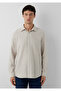 Striped Beige Shirt Regular Fit / Normal Cut 0211693-91739 - 3