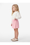 Bow-Tie Textured Tweed Short Skirt - 2