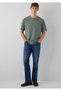 Khaki Basic T-Shirt Loose Fit / Comfortable Loose Cut 066249-80692