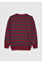 Burgundy Striped Sweatshirt 6S10144-91628 - 4